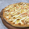 Фото к позиции меню Пицца с ананасом и креветками