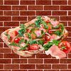 Фото к позиции меню Римская пицца Бекон и руккола