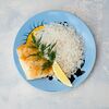 Фото к позиции меню Жареная рыбка с рисом