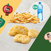 Фото к позиции меню Сет Кидс: наггетсы, картофель из печи и вода без газа
