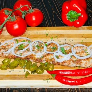 Люля-кебаб из курицы с грибами