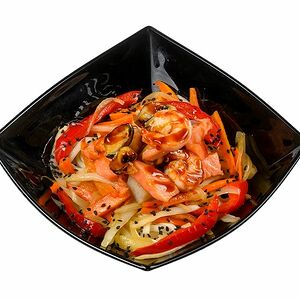 Wok с морепродуктами в соусе терияки