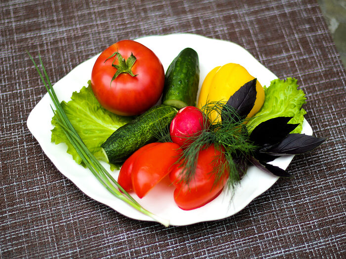 Свежие овощи