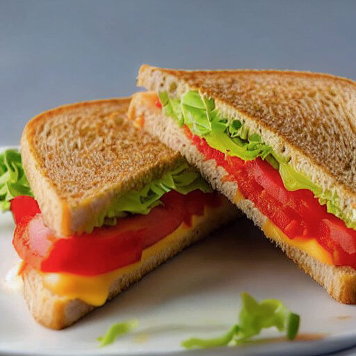 Cheese & tomato sandwich