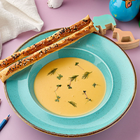 Сырный крем-суп с гриссини