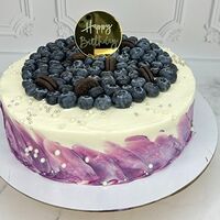 Торт с топпером Happy birthday