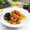 Фото к позиции меню Паста Тальолини с морепродуктами