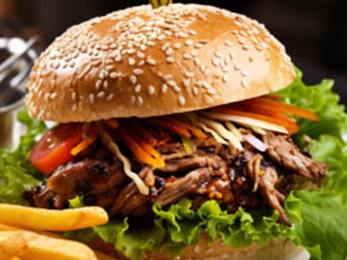 Dazzling Shredded Beef Burger