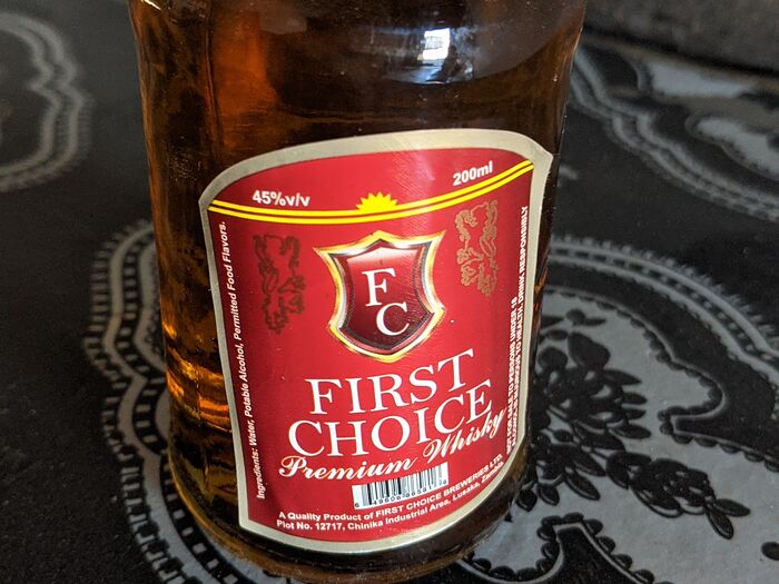 First choice whisky