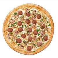 Пицца с фрикадельками и грибным соусом 28 см Оригинальная