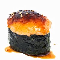 Запеченная спайси суши с угрем