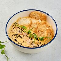 Сырный крем-суп с цыпленком