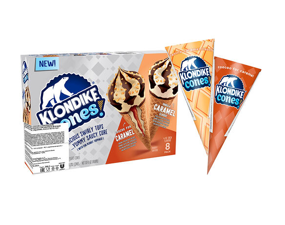 Мороженое Klondike Двойная Карамель и Ваниль-карамель