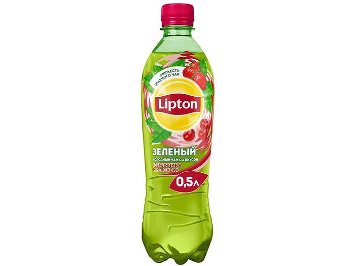 Lipton Зелёный чай земляника-клюква