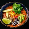 Фото к позиции меню Суп мексиканский с красной фасолью и кукурузой (курица)