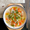 Фото к позиции меню Овощной суп с судаком
