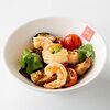Фото к позиции меню Тайский салат из баклажанов с креветками