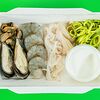 Фото к позиции меню Замороженный набор шпинатной пасты с морепродуктами полуфабрикат