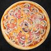 Фото к позиции меню Пицца с ветчиной и грибами 28 см