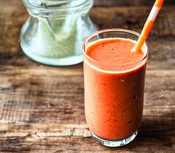 A beety sweet carrot smoothie