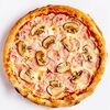 Фото к позиции меню Пицца С ветчиной и грибами