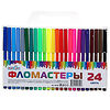 Фото к позиции меню Clipstudio фломастеры 24 цвета, с цветным вент.колпачком, пластик, в пвх пенале