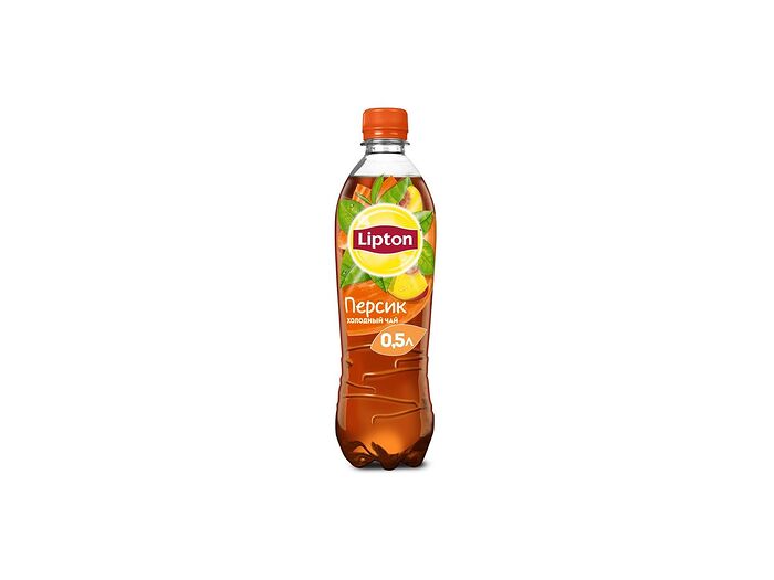 Холодный черный чай Lipton Персик