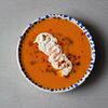 Фото к позиции меню Тыквенный суп с кремом из феты