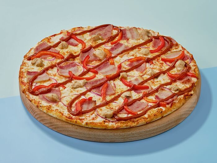 Пицца Барбекю на тонком тесте 30 см