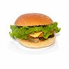 Фото к позиции меню Гамбургер с хрустящим куриным филе