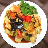 Жареный баклажан в китайском соусе
