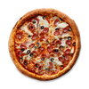 Фото к позиции меню Пицца с маслинами и копчеными колбасками