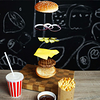 Фото к позиции меню Бургер комбо чизбургер(фри. морс, соус)