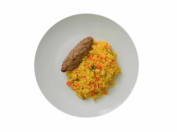 Люля-кебаб с рисом