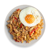 Рис по-тайски с курицей и яйцом