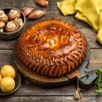 Пирог с картофелем и грибами