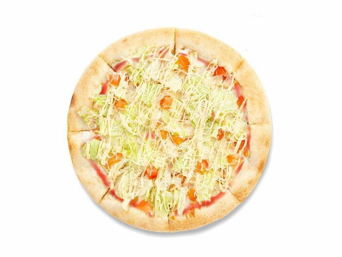 Цезарь пицца на томатной основе