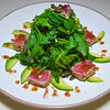 Фото к позиции меню Теплый салат с тунцом