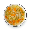 Фото к позиции меню Суп куриный с овощами и зеленью