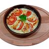 Фото к позиции меню Жареный сыр сулугуни с помидорами