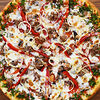 Фото к позиции меню Пицца с фаршем и грибами