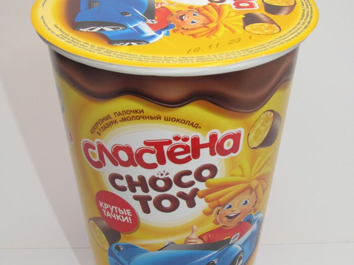 Кукурузные палочки в шоколадной глазури Choco toy