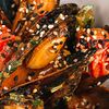 Фото к позиции меню Томленые мидии в томатном соусе. Stewed mussels in tomato sauce
