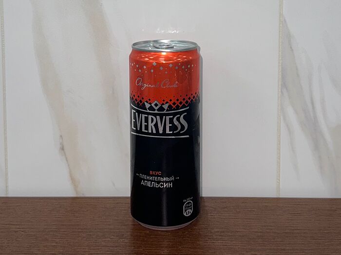 Газированный напиток Evervess Апельсин
