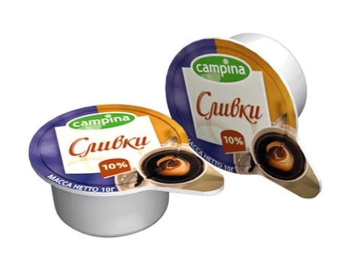 Порционные сливки Campina 10%