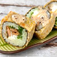 Salmon tempura