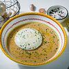 Фото к позиции меню Грибной крем-суп с муссом из пармезана