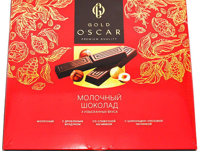 Конфеты набор с молочным шоколадом Gold Oscar 250г