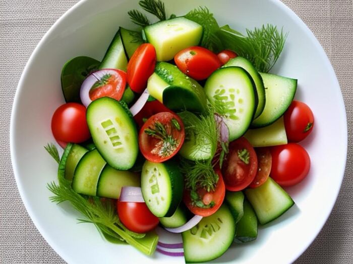 Овощной салат летний