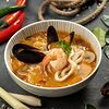 Фото к позиции меню Тайский суп с морепродуктами